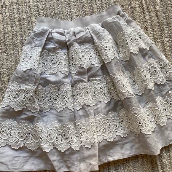 Anthropologie Lace Full Skirt - Picture 2 of 4